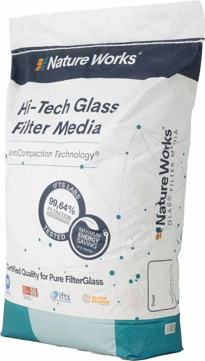 Nature works Hi-Tech Filterglas - 20 kg