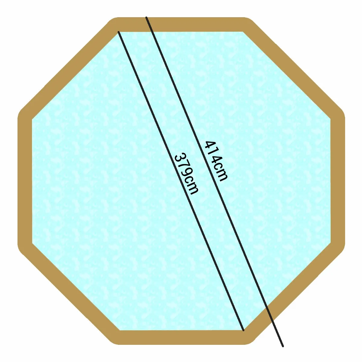 Tropic Octo 414 houten zwembad (hoogte 1,20 meter)