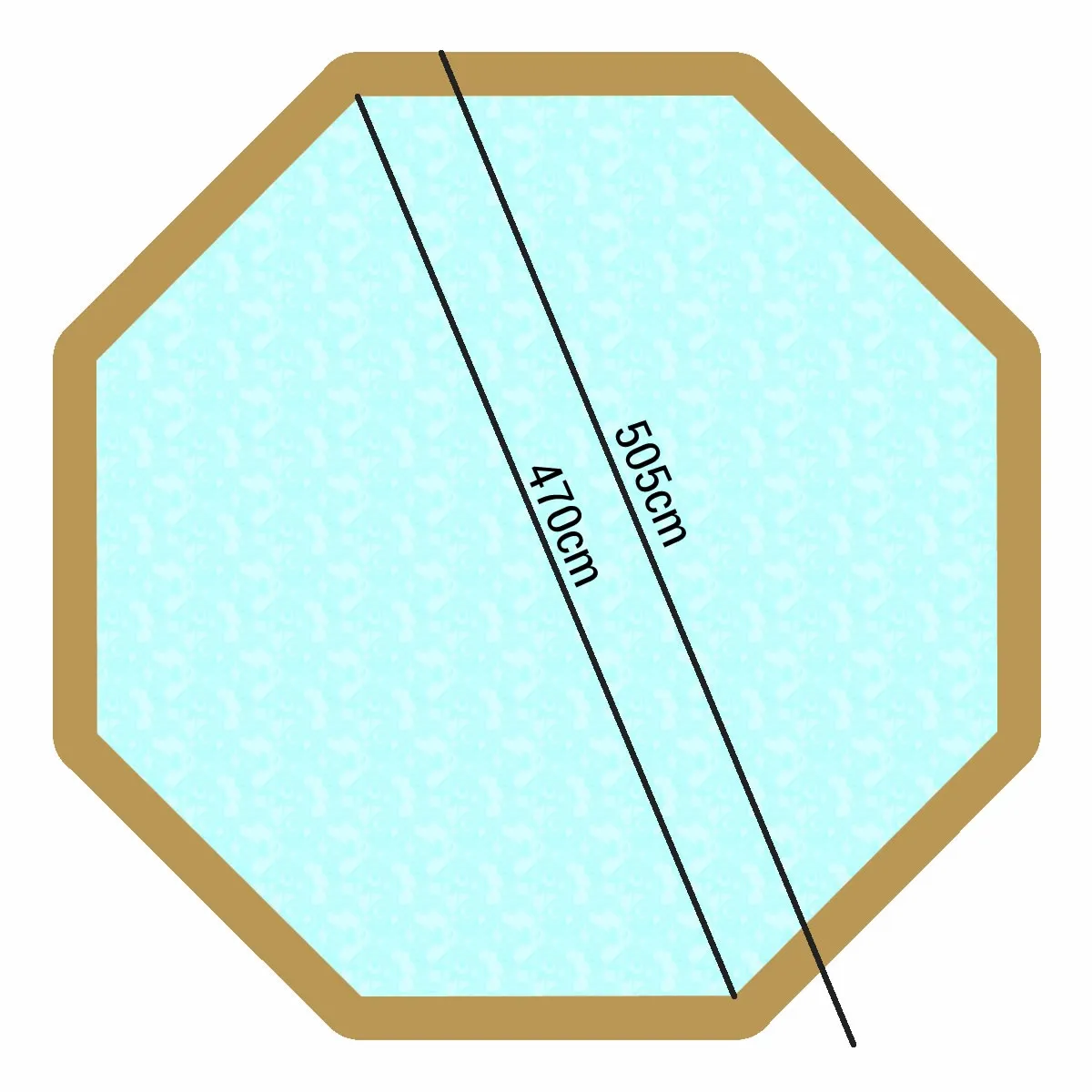 Tropic Octo 505 houten zwembad (hoogte 1,20 meter)